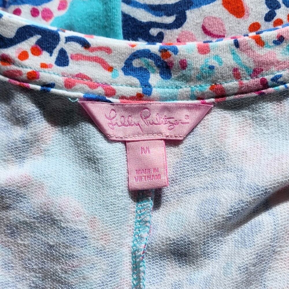 Lilly Pulitzer Estrada Sleeveless Shift Dress Shell Me About It Print M - Picture 3 of 9